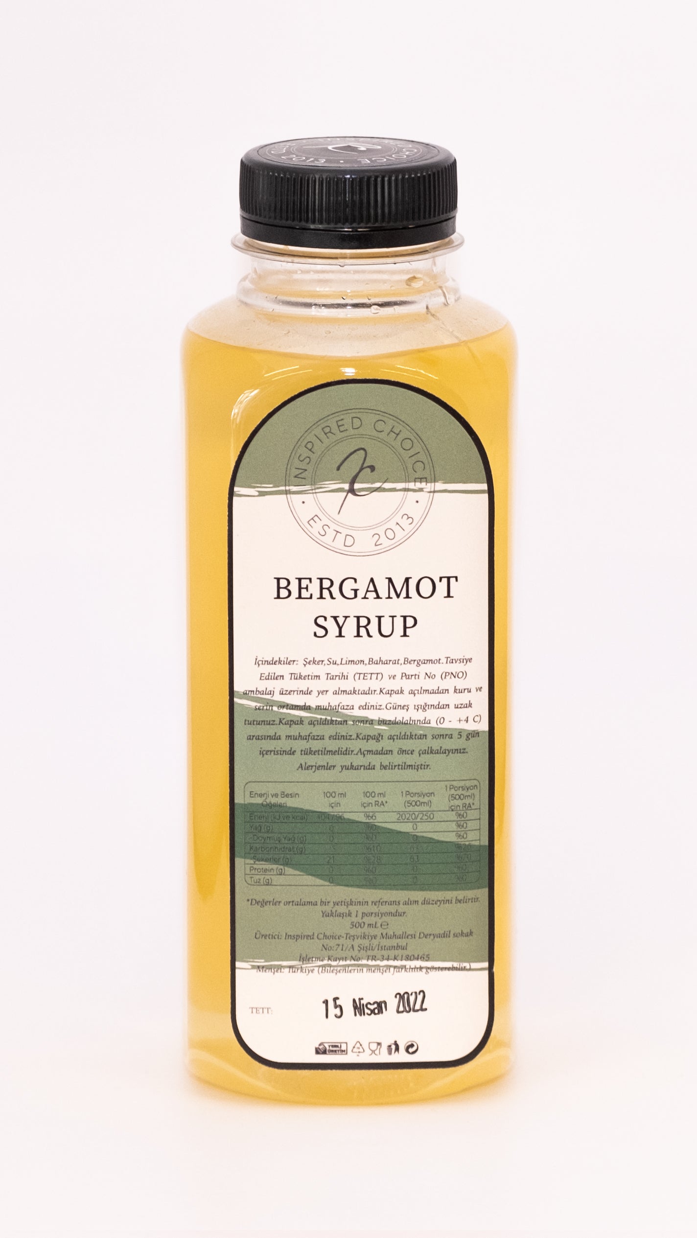 Bergamot Kokteyl Şurup