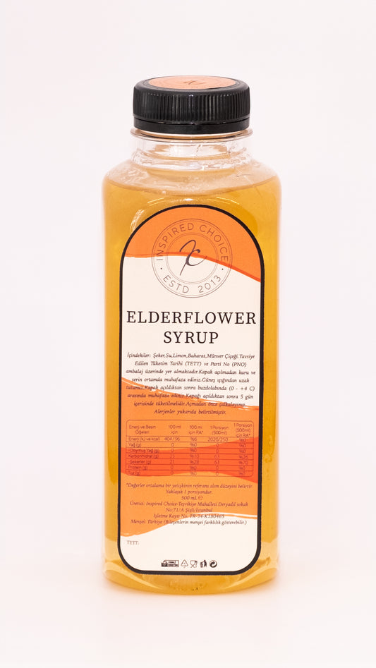 Elderflower-Mürver Çiçeği Kokteyl Şurup